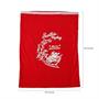 Red Tricot Santa Toy Bag