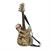 Light-Up Ukulele-Shaped Plastic Skeleton Halloween Decoration, 2 Ft.