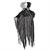 Hanging Animated Black & White Clown Halloween Decoration 4 Ft.