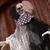 Hanging Animated Black & White Clown Halloween Decoration 4 Ft.