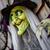 Hanging Animated Witch with Green Eyes Halloween Decoration 4 Ft.