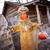 Standing Pop Up Head Pumpkin Man Halloween Decoration 5 1/2 Ft.
