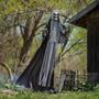 Standing Up & Down Black & Gray Skeleton Reaper Halloween Decoration 6 Ft.