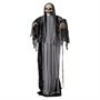 Standing Up & Down Black & Gray Skeleton Reaper Halloween Decoration 6 Ft.