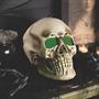Giant Light-Up Skull Plastic Halloween Decoration 10 3/4" x 12 1/2"