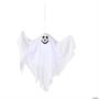 Light-Up Smiling Ghost Halloween Hanging Decoration, 19 3/4 x 20 3/4"