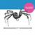 Poseable Hairy Joints Black Wolf Spider Halloween Decoration 55"