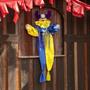 Animated & Light-Up Shaking Clown Hanging Halloween Decoration 47 1/4"