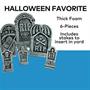 Grim Reaper RIP Foam Tombstone Halloween Decorations Set 6 Pc.