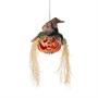 Hanging Pumpkin Head Plastic Halloween Decoration 11 3/4" x 27 1/2"
