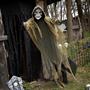 Animated Hanging Grim Reaper Plastic Halloween Decoration 35 1/4 x 6 Ft.