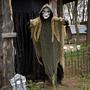 Animated Hanging Grim Reaper Plastic Halloween Decoration 35 1/4 x 6 Ft.