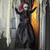19 3/4" Hanging Doll with Red Hair Halloween Decoration