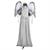 5 Ft. 6" Animated Light-Up Turning Sudden Surprise Angel with Sound Halloween Decoration