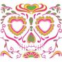 Tinsley Transfers Sugar Woman Face Temporary Tattoo