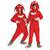 Kids Classic Sonic the Hedgehog Knuckles Hooded Jumpsuit Costume