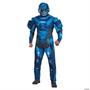 Men's Blue Spartan Costume
