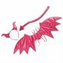 Kids Devil Diva Sparkly Pink Short-Sleeved Dress Costume