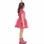 Kids Devil Diva Sparkly Pink Short-Sleeved Dress Costume