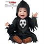 Baby Ghost Face Black Hooded Robe Costume