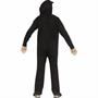 Kids Black Light Neon Skeleton Hooded Jumpsuit Costume