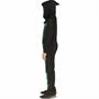 Kids Black Light Neon Skeleton Hooded Jumpsuit Costume