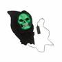 Kids Black Light Neon Skeleton Hooded Jumpsuit Costume