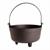14" Black Plastic Cauldron Halloween Decoration