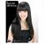 Adults Got You Babe Black Long Hair with Bangs Wig
