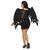 Adult Black Satin Wings Costume Accessory