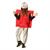 Kids Big League Chew Slammin' Strawberry Gum Pouch Tunic Costume