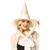 Adults White Witch Hat & Cape Costume