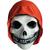 Misfits American Psycho Cover Red Hood Fiend Mask Costume Accessory