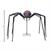 8 Ft. x 5 Ft. Black Widow Spider Halloween Yard Decoration
