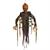 5 Ft. Light-Up Posable Hanging Pumpkin Patch Ghoul with Sound Halloween Decoration