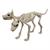 Animated Two-Headed Doberman Dog Skeleton Halloween Decoration 37 3/4