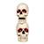 Creepy Bones Plastic Human Skull Stack Halloween Decoration 10"