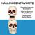 Creepy Bones Plastic Human Skull Stack Halloween Decoration 10"