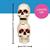 Creepy Bones Plastic Human Skull Stack Halloween Decoration 10"