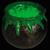 11 1/2" Light-Up & Sound Bubbling Over Cauldron Halloween Decoration