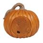 Light-Up Creepy Plastic Pumpkin with Sound Halloween Decoration 8 1/4"