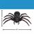 Black Plastic Spider Halloween Tabletop Decoration, 20"