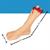 Severed Plastic Foot Halloween Tabletop Decoration 11"