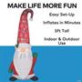 Airblown Mixed Media Christmas Tomten Inflatable