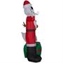 5 Ft. Airblown Blowup Inflatable Jack Skellington & Zero with Built-In Lights Halloween Outdoor Yard Decoration