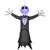 48"Airblown Inflatable Light-Up The Nightmare Before Christmas Jack Outdoor Yard Decoration