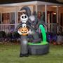 Blow Up Inflatable Projection Jack Skellington Inflatable Outdoor Yard Decoration