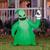 42" Airblown Inflatable Light-Up The Nightmare Before Christmas Oogie Boogie with Skull Outdoor Yard Decoration