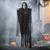4 Ft. 3" Posable Hanging Girl Dressed in Black Halloween Decoration