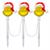 Lightshow EmoteGlow™ Grinch Pathway Yard Stakes, 22"